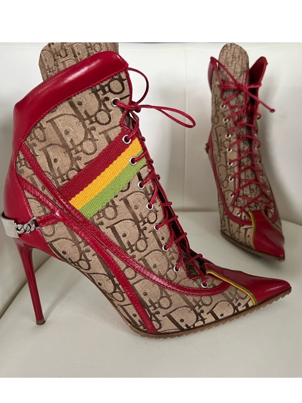 Vintage Dior x Galliano Rasta Boots 38.5